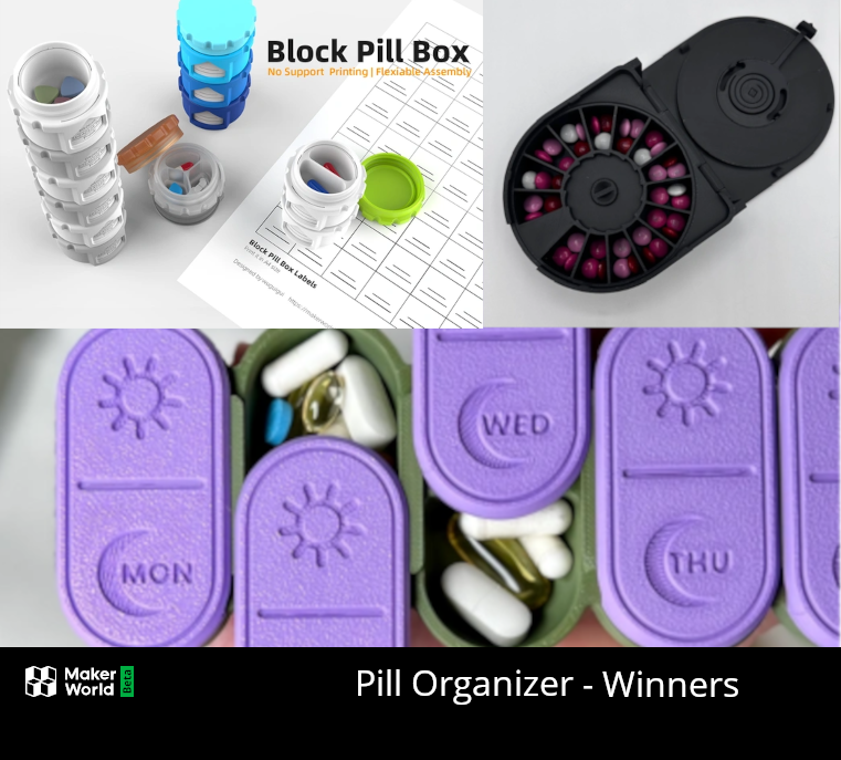 Pill Organizer Design Contest Winners