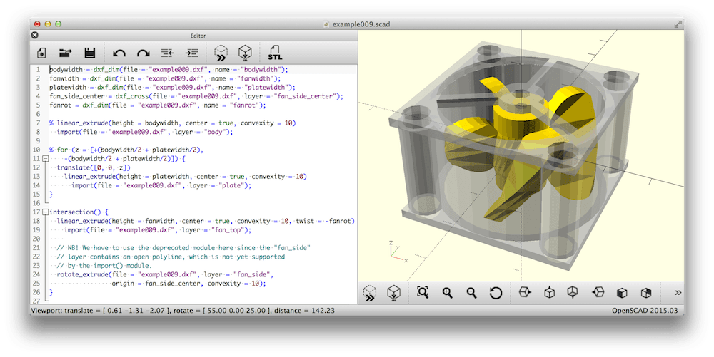 An image of OpenSCAD